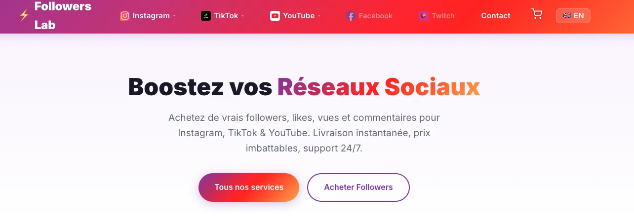 Followers-Lab — comprare follower TikTok sicuro